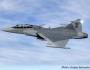 SAAF Gripen 01 over the Cape.