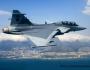 SAAF Gripen 01 over Cape Town.