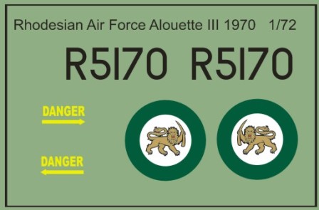 Rhodesian Air Force Alouette III (1970) 1/48