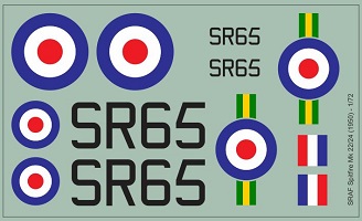 SRAF Spitfire Mk22/24 1950 1/72